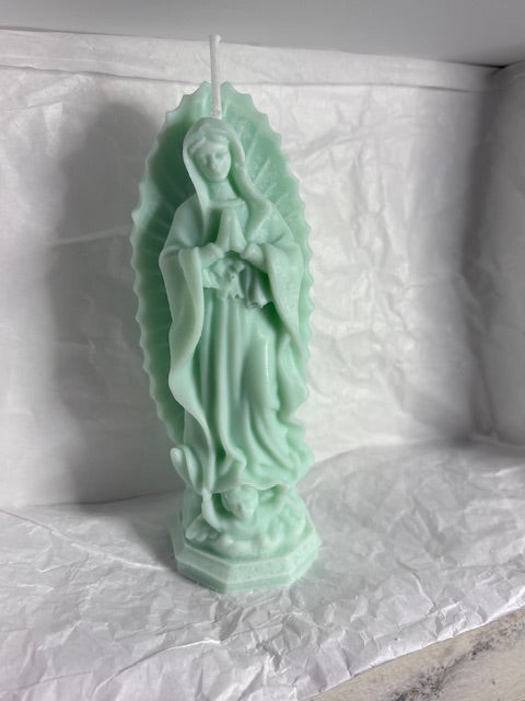 Praying Mother Mary Candle