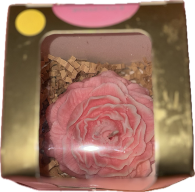 PEONY CANDLE - LARGE - low temp - 100% soy wax - 3" diameter